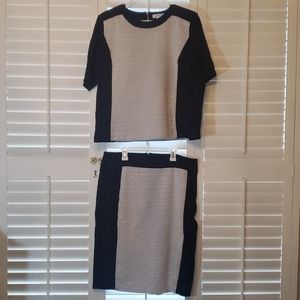 Liz Claiborne 2 peice skirt set *shirt XL *skirt L